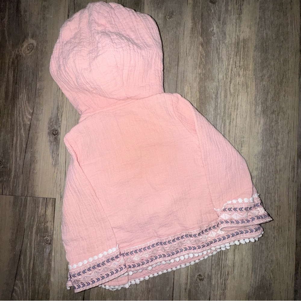 Artisan Ny Pink Boho Hooded Jacket - Picture 10 of 11